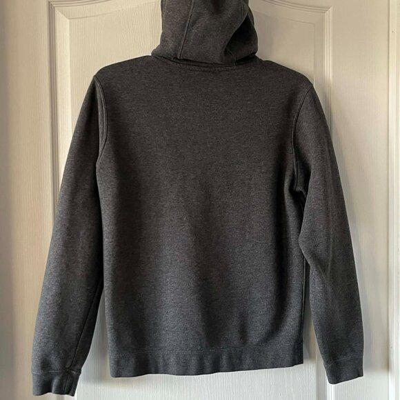 Nike Men's Sportswear Club Fleece Full Zip Hoodie in a dark gray - Picture 2 of 8